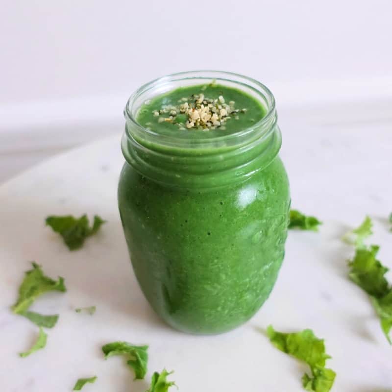 Grön smoothie med spirulina