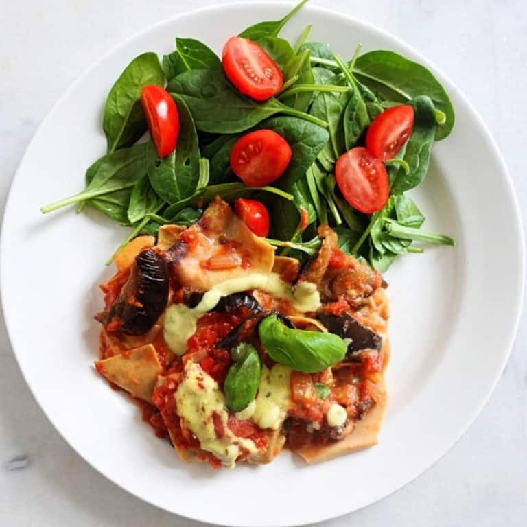 Glutenfri och vegansk lasagne
