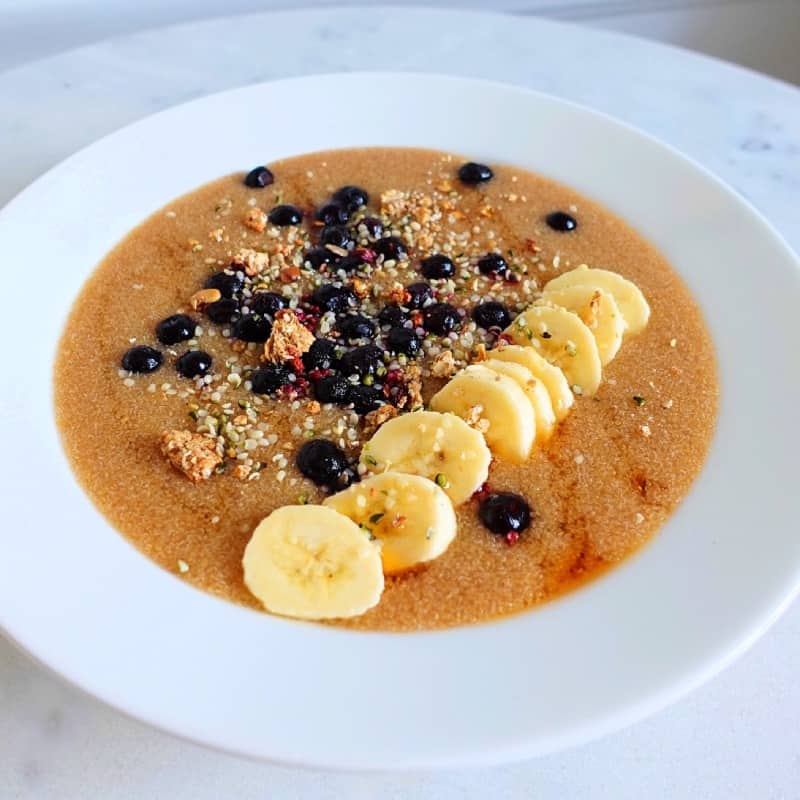 Glutenfri amaranthgröt