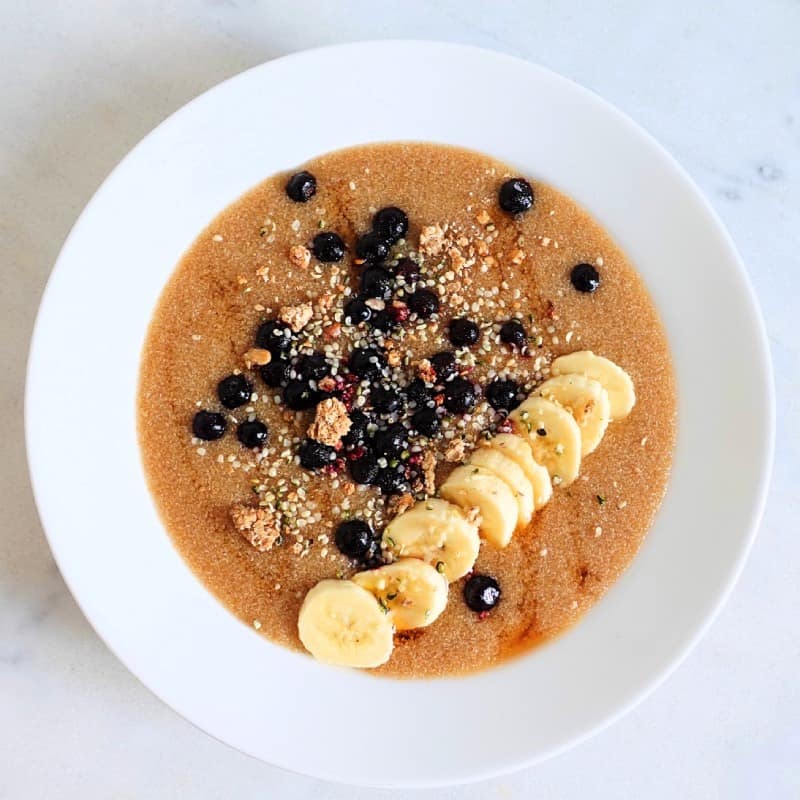 Glutenfri amaranthgröt