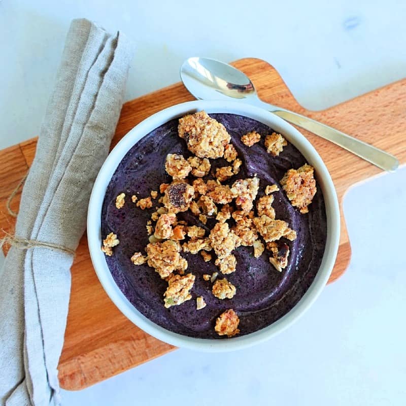 Nicecream med glutenfri granola