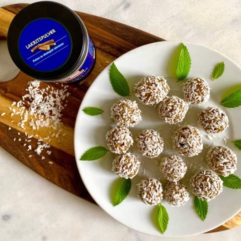 Lakritsbollar med kokos