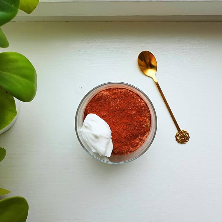 Vegansk chokladpudding