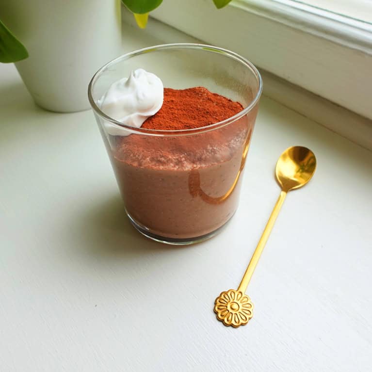 Vegansk chokladpudding