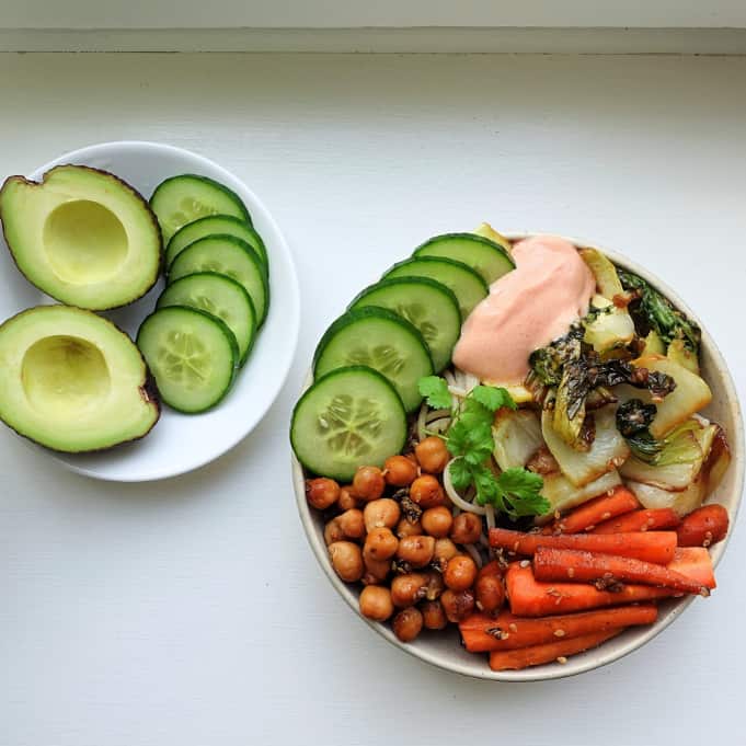 Pak choi bowl