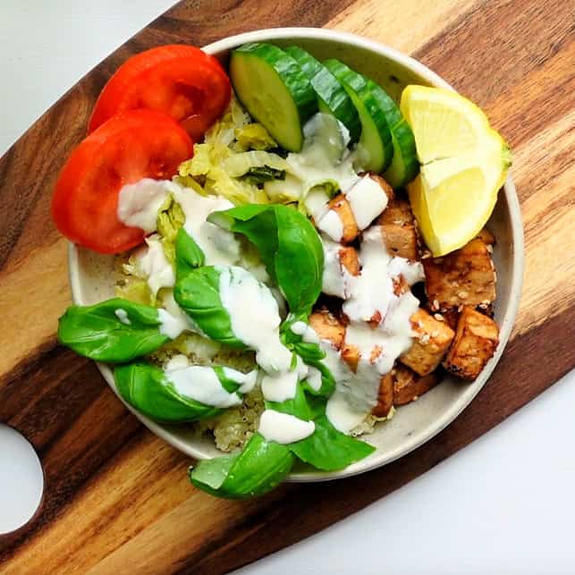 Krispig tofu med savoykål