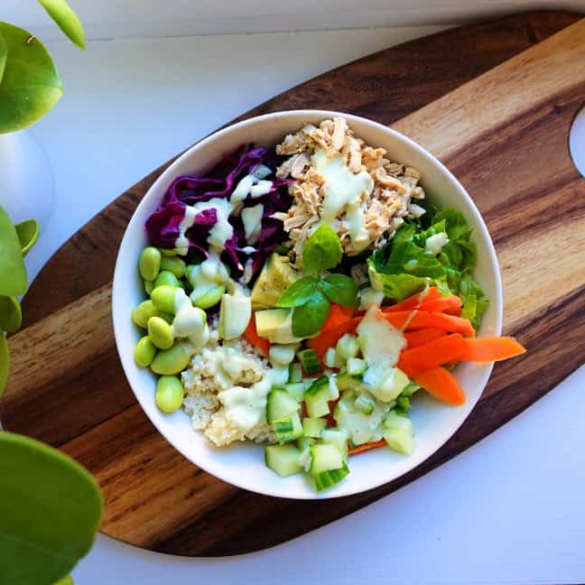 Shredded-tofu bowl