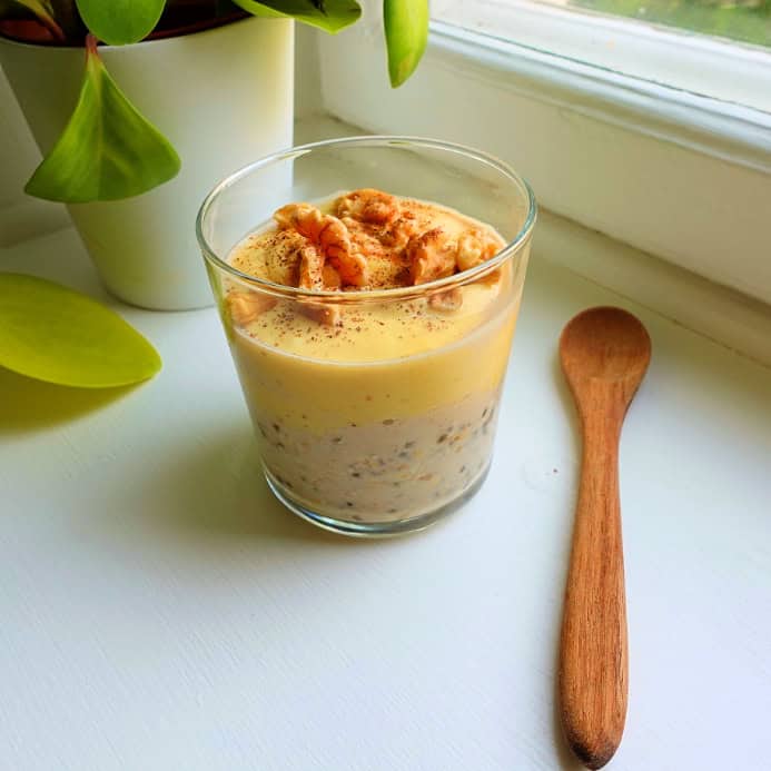 Overnitht oats mango tofu