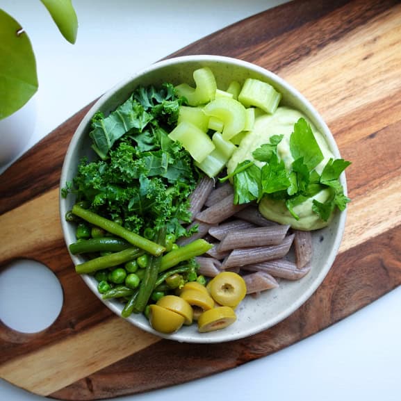 Glutenfri pasta med tofuröra