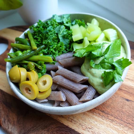 Glutenfri pasta med tofuröra