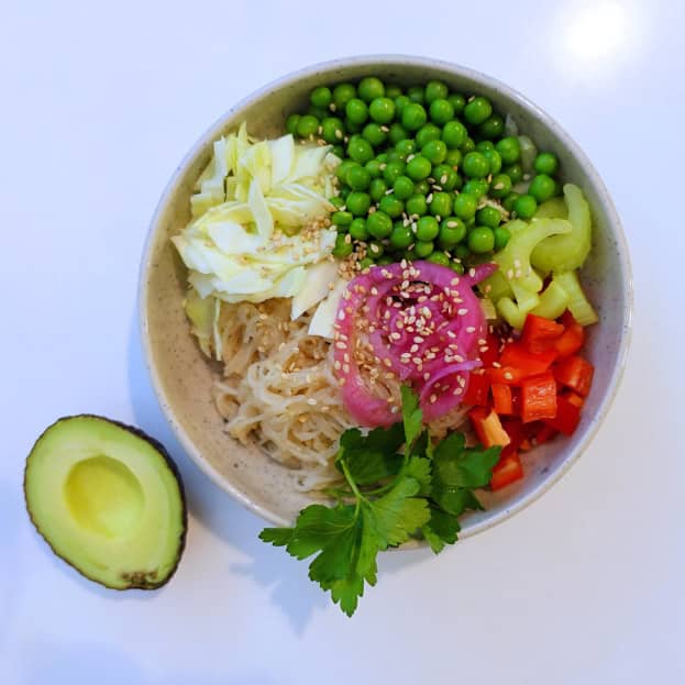Glasnudelsallad