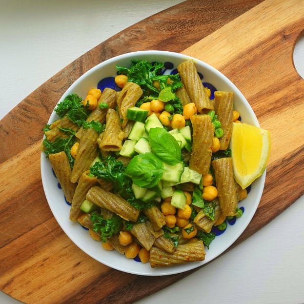 Glutenfri bovetepasta med curry