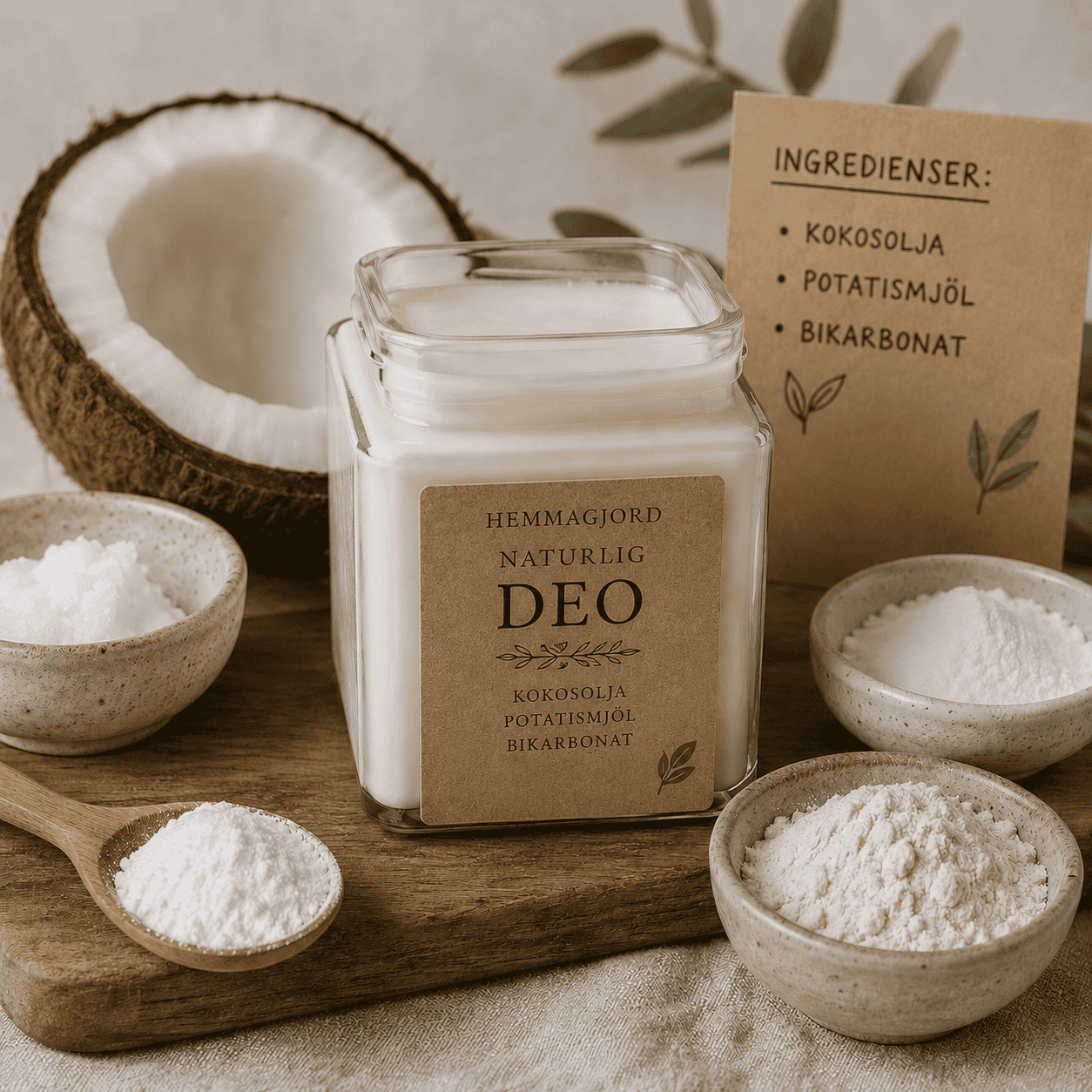 Naturlig hemmagjord deo