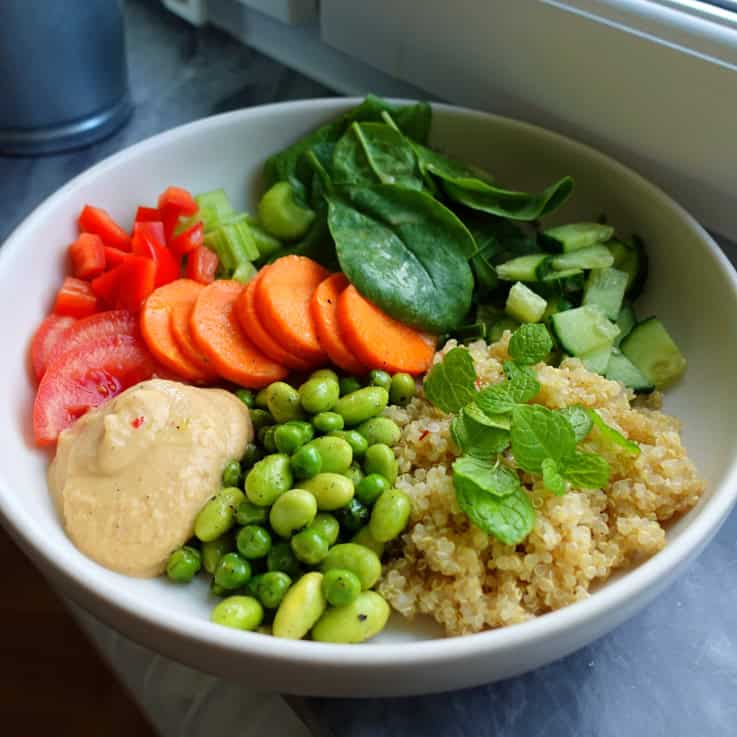 Vegansk quinoasallad