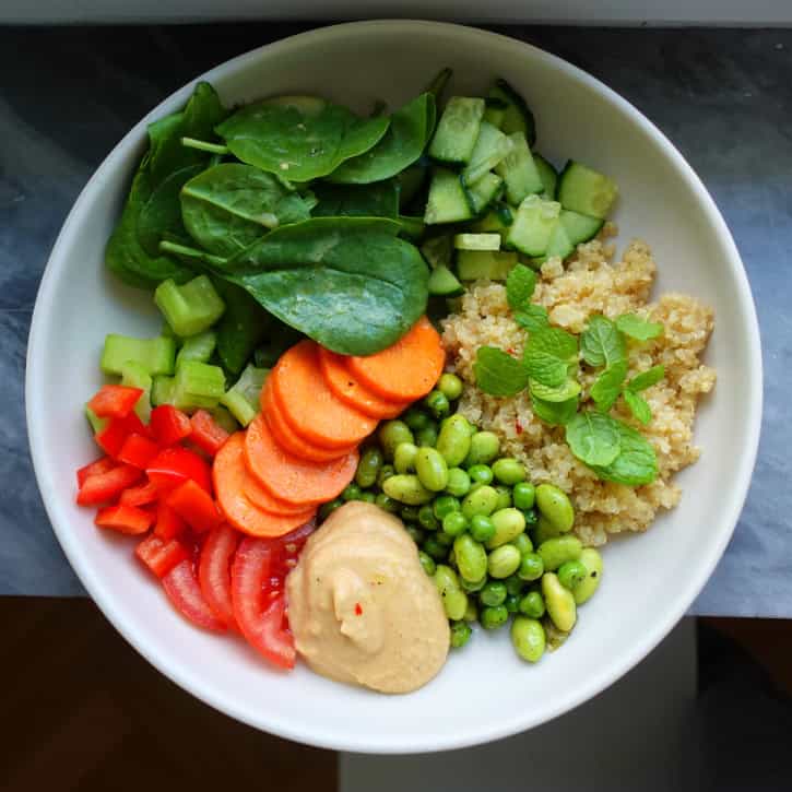 Vegansk quinoasallad